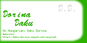 dorina daku business card